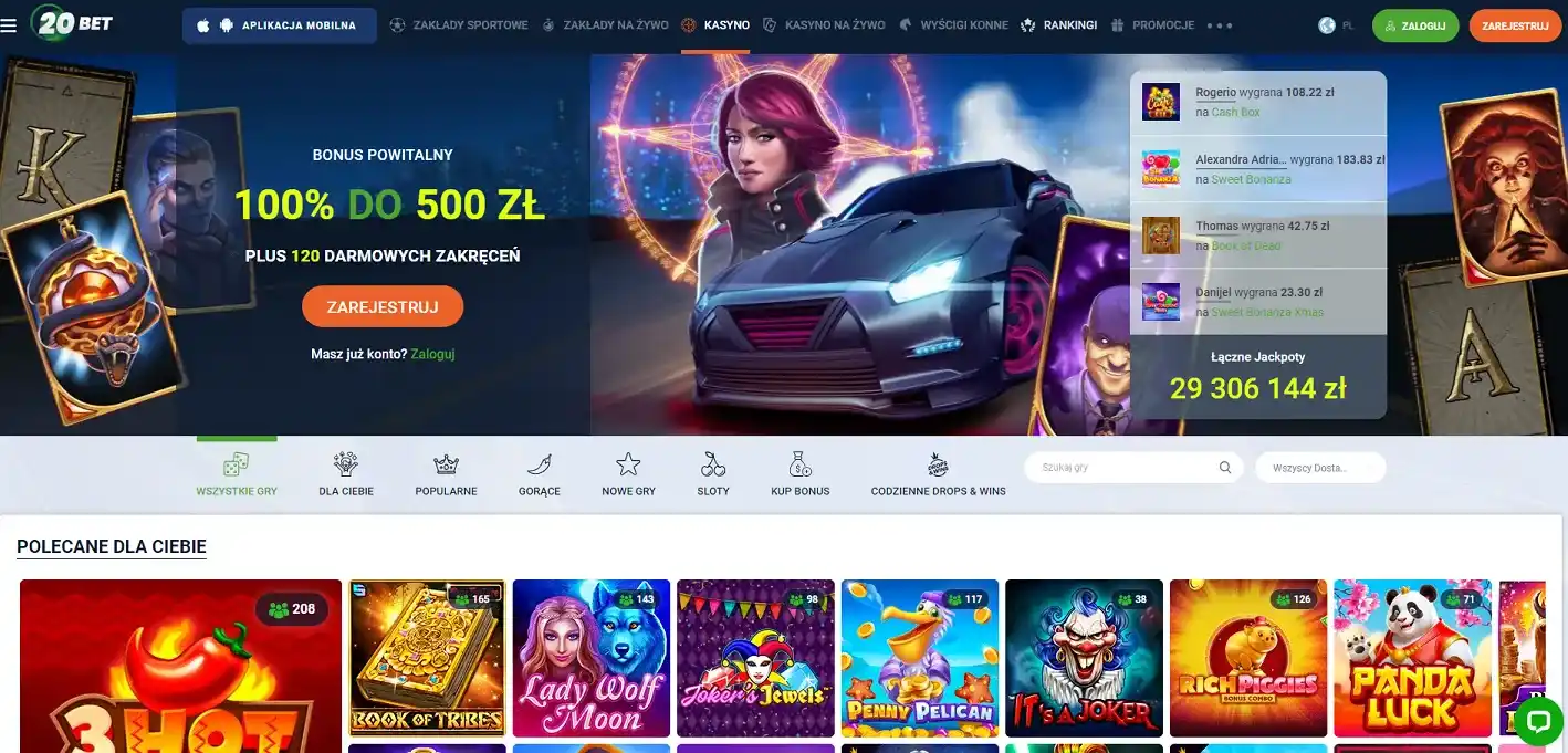 20Bet glowna strona