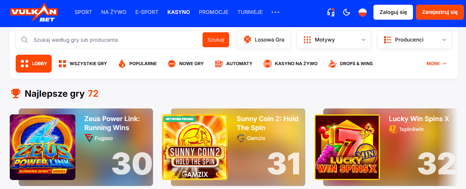  VulkanBet kasyno