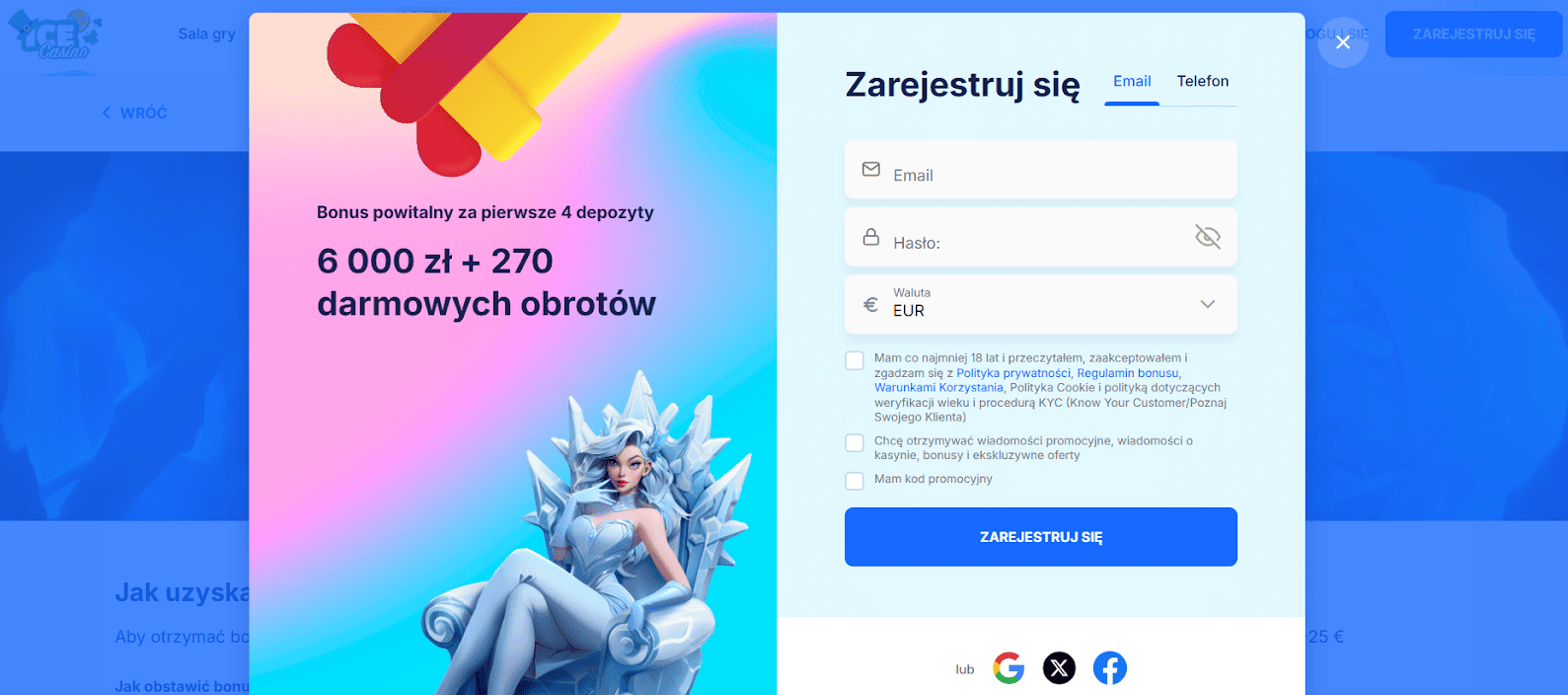 ice casino krok 3